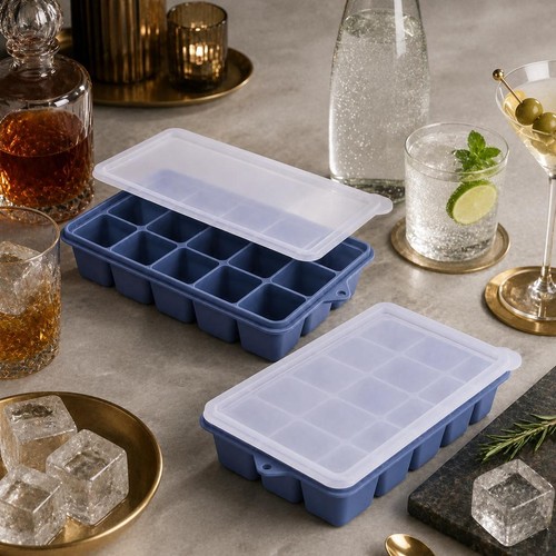 Reusable silicon ice - silicon, tray