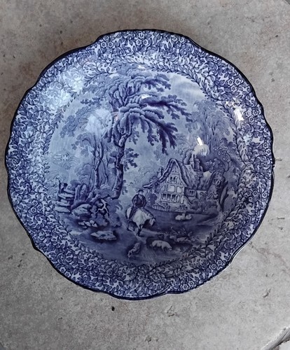 Blue white bowl james kent - white,