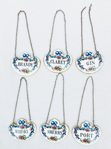 Set six crown staffordshire - of,