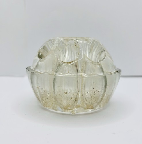 Vintage clear glass flower - vintage,