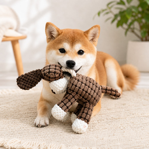 Plush dog chew toy squeaky - plush,