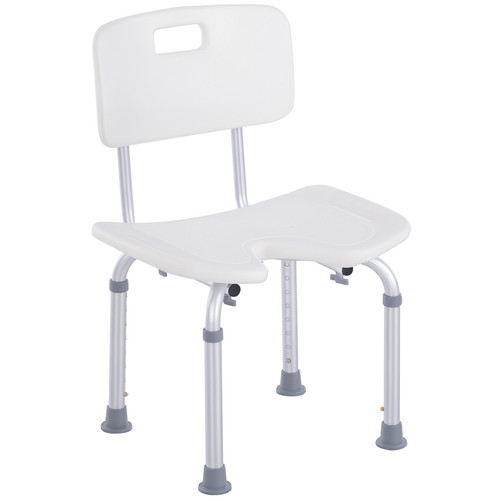 Adjustable aluminum bath stool - adjustable,