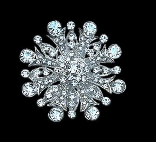 Silver tone large snowflake - large,