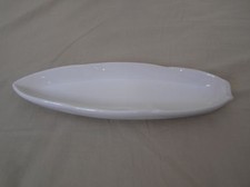 6 X Vintage White Cornishware pottery corn on the cob dishes by T. G Green Ltd