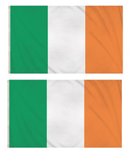 2 x Ireland Tri Colour Flags
