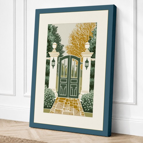 Formal garden entrance - formal,