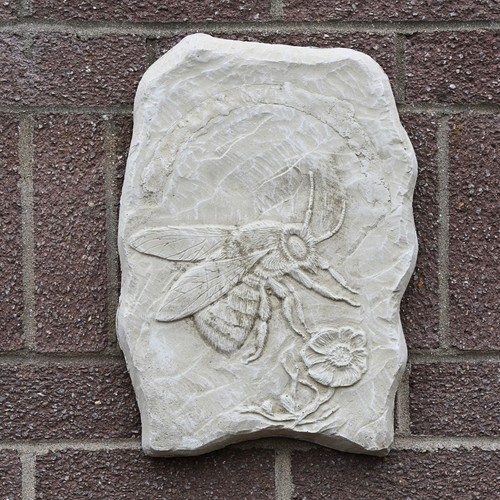 Bumble bee wall - wall, stone
