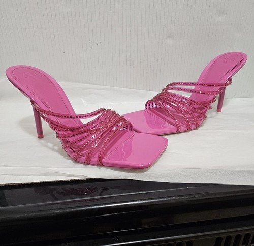 Zara pink rhinestone vinyl - pink,