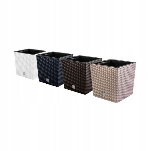 Square rattan effect plant - square,