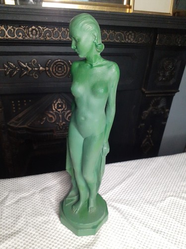 Art deco 1930 plaster figure - art,