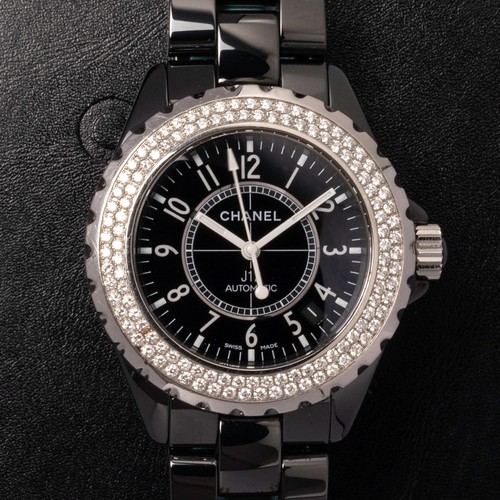 Chanel j12 black ceramic - ceramic, with