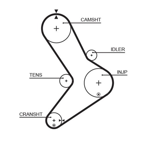 5334xs timing belt fits - timing,
