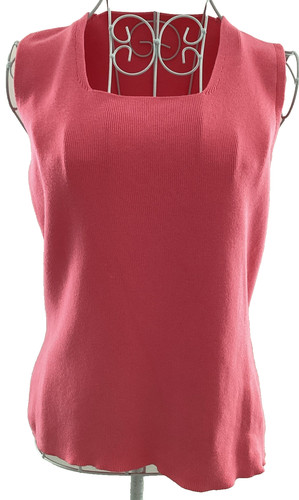 Knitted sleeveless top pink - sleeveless,