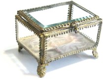 ANTIQUE FRENCH BEVELED GLASS