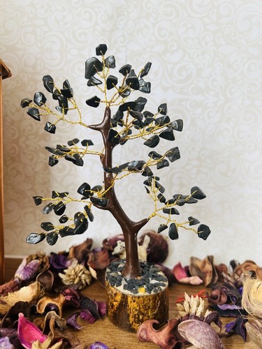 Black tourmaline crystal tree