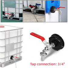 S60X6 To Garden Tap With 3/4" Hose Fitting Fuel Water IBC Tank Adapter Connector