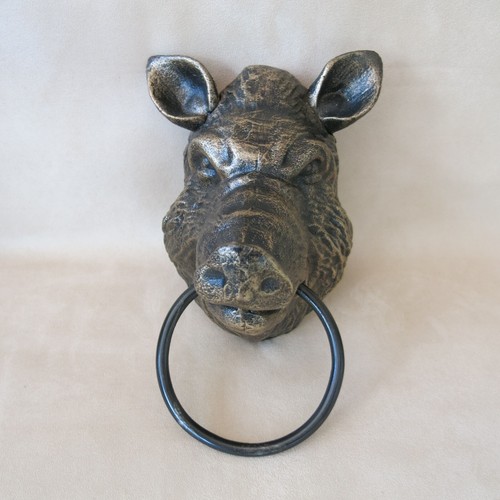 Wild boar towel ring cast - wild,