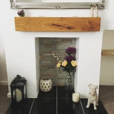 SOLID OAK BEAM Fireplace Mantle Shelf Air Dried Lintel Mantelpiece CONTEMPORARY