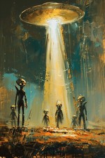 Alien ufo flying - alien,
