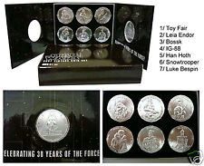 STAR WARS 2007 30TH ANNIVERSARY VINTAGE FIGURE COIN SET