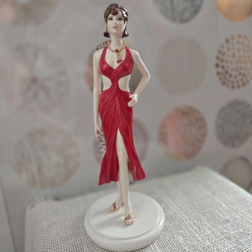 Coalport figurine july ruby - figurine,
