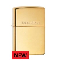 ZIPPO  SOLID   BRUSHED  BRASS