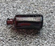 VINTAGE ALANCASTERS INDIAN VEGETABLE JAUNDICE BROWN  BITTER BOTTLE 1852