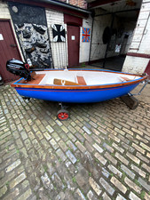 DINGHY,TENDER ,SMALL BOAT 2-3 PERSON ,WITH ENGINE  OARS AND LAUNCHING TRAILER