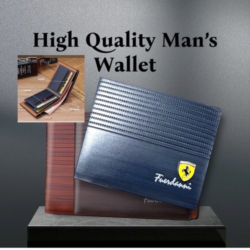 Mens classic leather wallet - mens, |