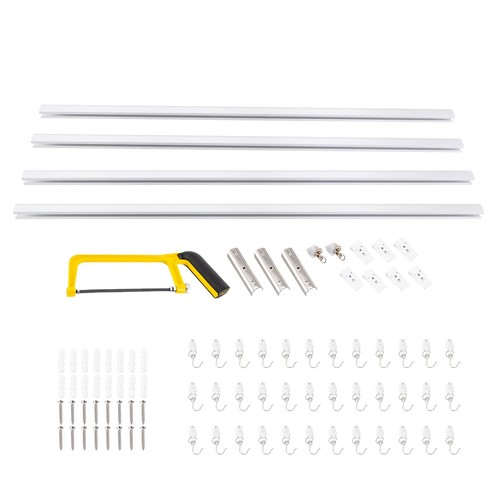 Curtain track hooks - w/,