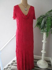 ANN HARVEY RED BEADED DRESS