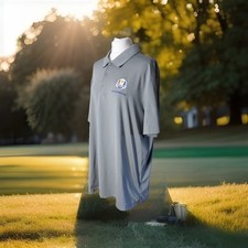 Adidas Ryder Cup 2018 Le Golf National France Grey Golf Polo Shirt Men's Size XL