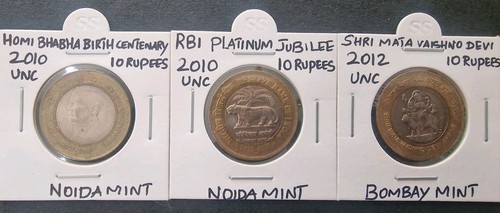 Lot indian 10rupees - lot, unc