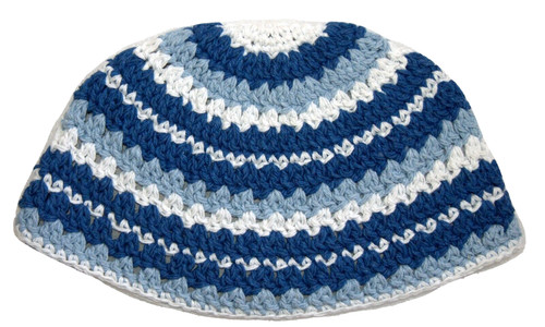 Judaica frik kippah aqua - kippah,