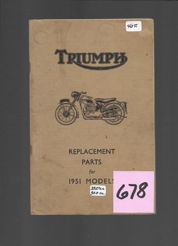 Triumph 1951 models - triumph,