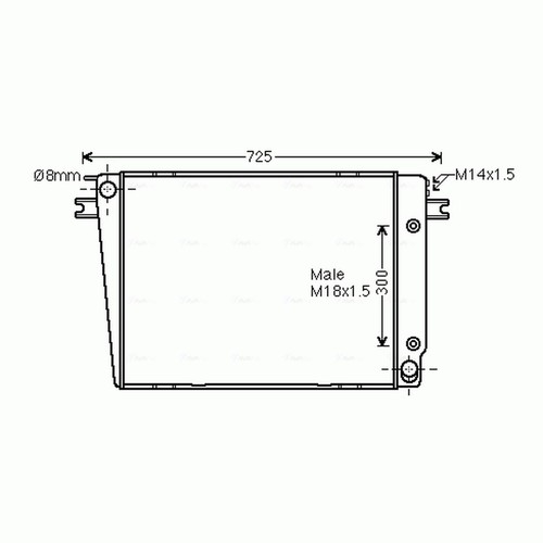 Radiator for bmw series - radiator,