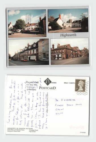 Vintage postcard highworth - postcard,