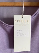 BNWT Spirito di Artigiano short sleeve lilac tee-shirt/top size 16/18