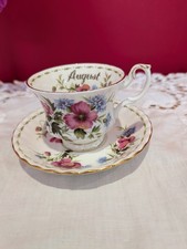 Royal Albert Flower Of The Month  Poppy Tea cup & Saucer