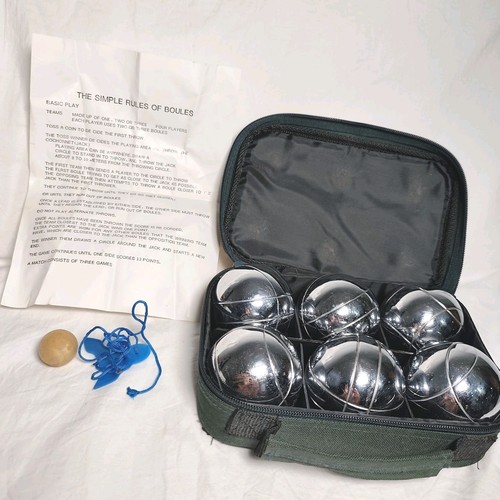 Boules set six complete in - of,