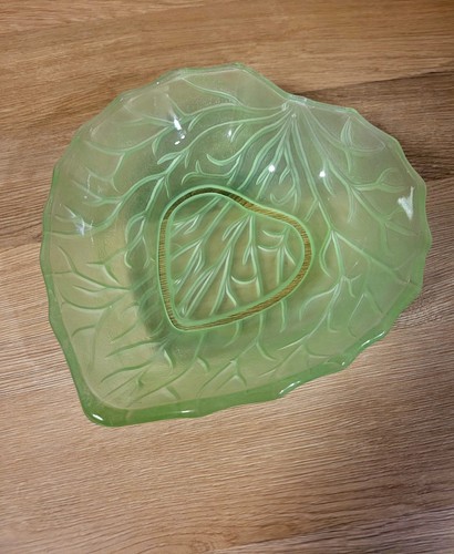 Vintage green pressed glass - vintage,