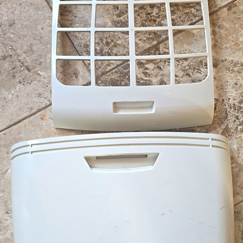 White plastic filter cover for - white,