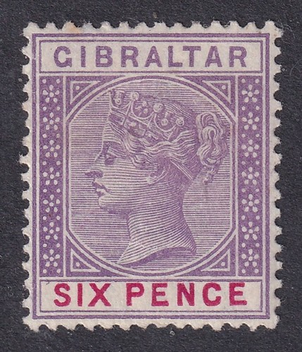Gibraltar 1898 violet - qv, 6d
