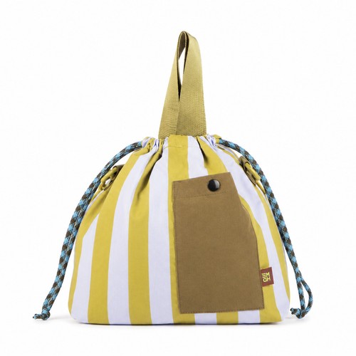 Striped drawstring drawstring