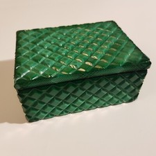 Czech Bohemian malachite glass