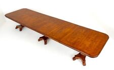 Regency Dining Table Walnut Extending 20 Seater George Bullock