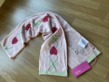 Whistles Pink Fine Knit Scarf