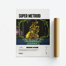 Super Metroid (1994) Video Game Art Poster / Print