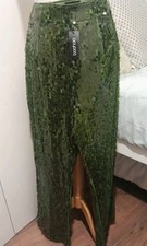 BNWT BOOHOO SZE 14 GREEN SATIN