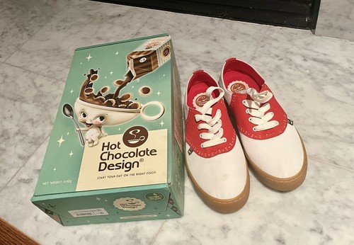 Hot chocolate design red - chocolate,